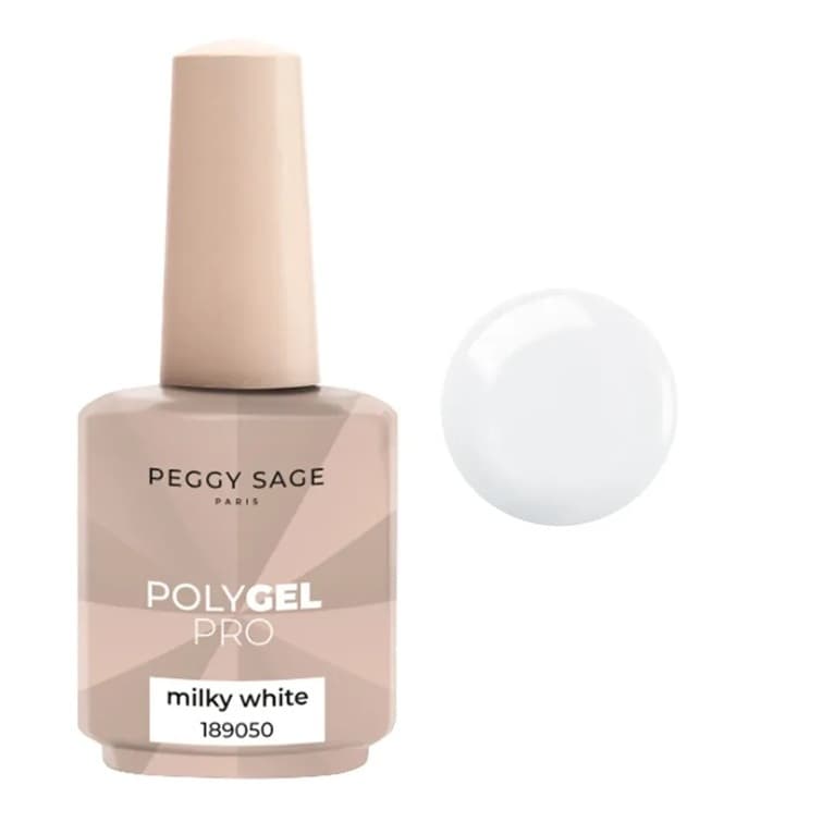 Polygel PRO, płynny akrylożel do paznokci, milky white