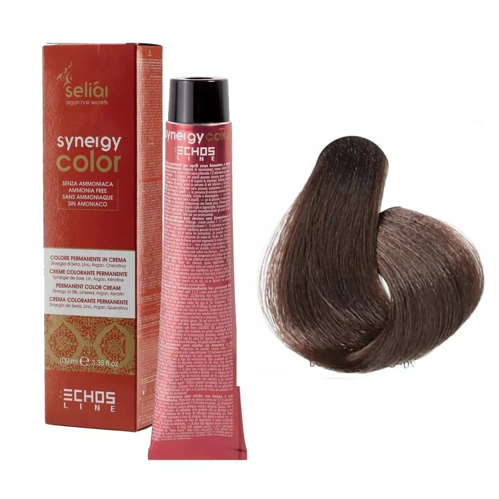 Seliar Synergy Color, farba do włosów bez amoniaku, 6.32 Dark Blonde Beige