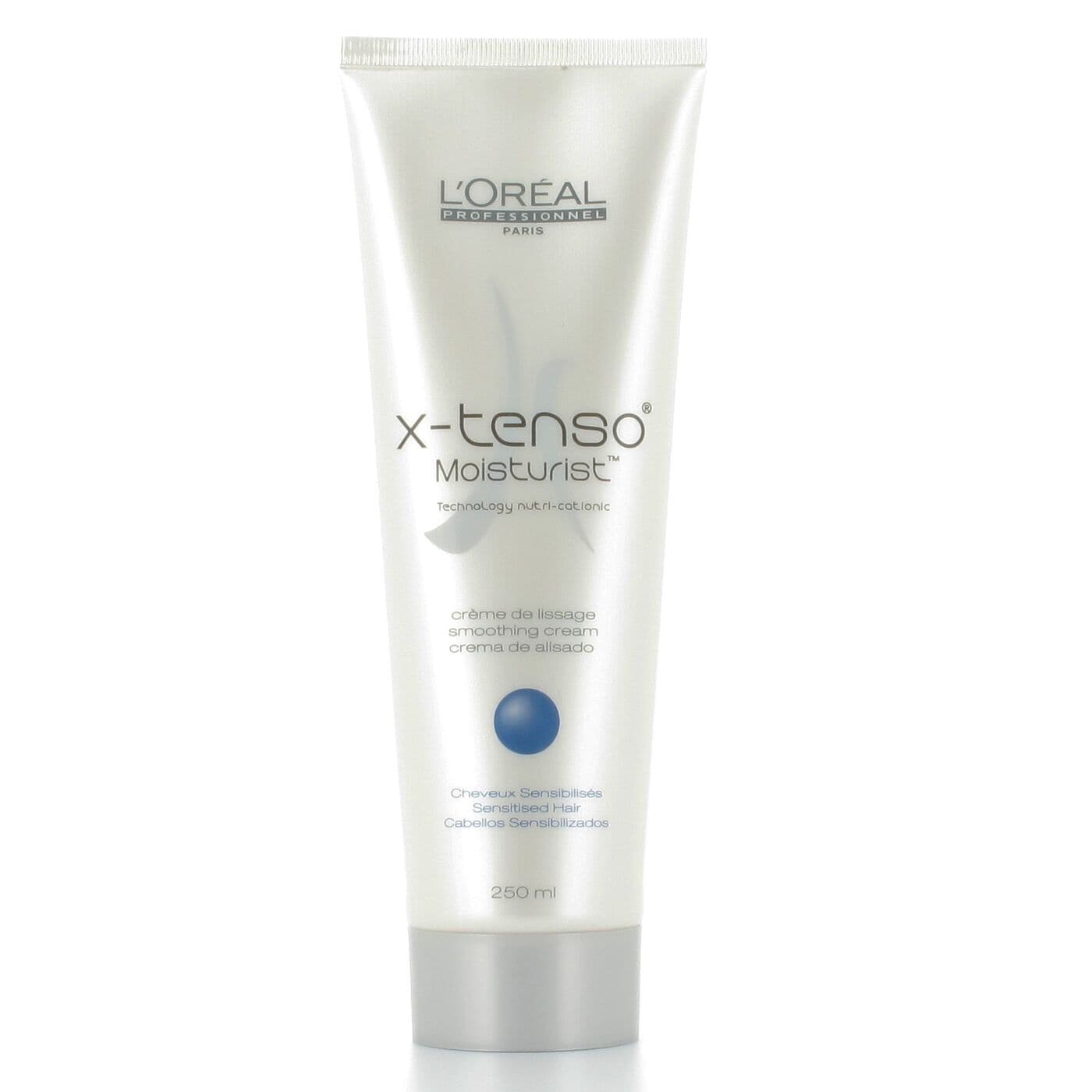 Loreal X-Tenso Moisturist, krem do trwałego prostowania włosów, Niebieskie - do włosów uwrażliwionych, koloryzowanych