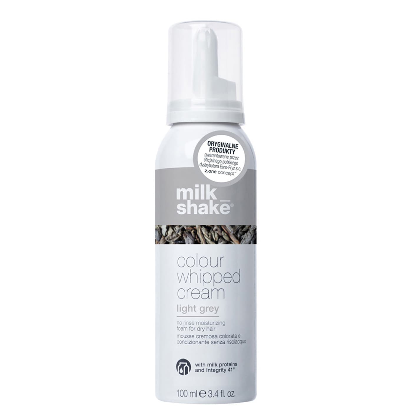 Shake Colour Whipped Cream, pianka koloryzująca, light grey
