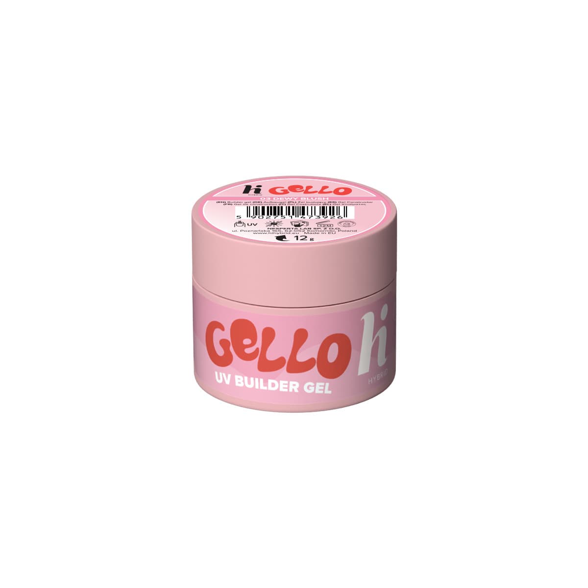 Gello, żel budujący do paznokci, #03 Dewy Blush