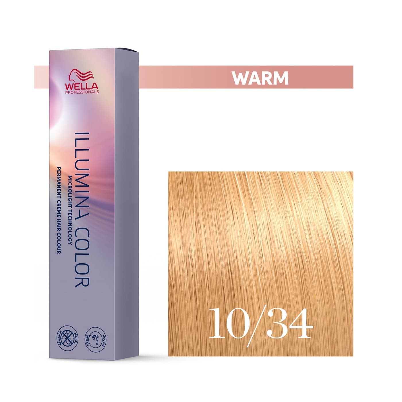 Wella Illumina, farba rozświetlająca, 10/34
