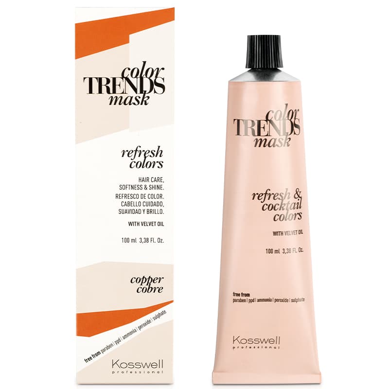 Color Trends Mask, kremowa farba do półtrwałej koloryzacji, copper
