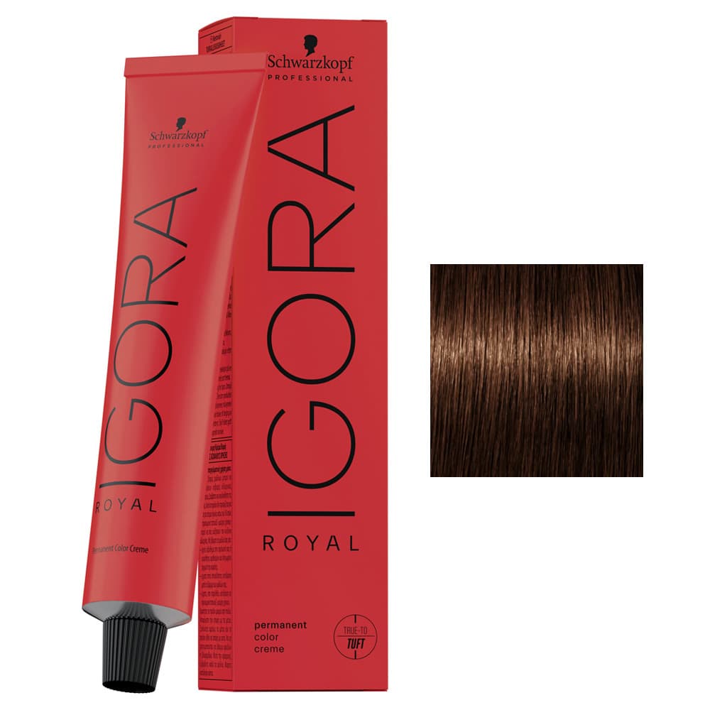 Schwarzkopf Igora Royal, profesjonalna farba do włosów, 5-57