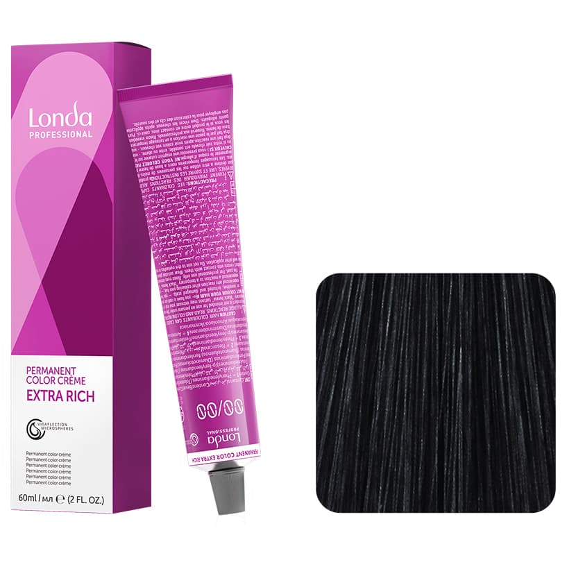 Londa Color Permanent, farba do włosów, 2/0