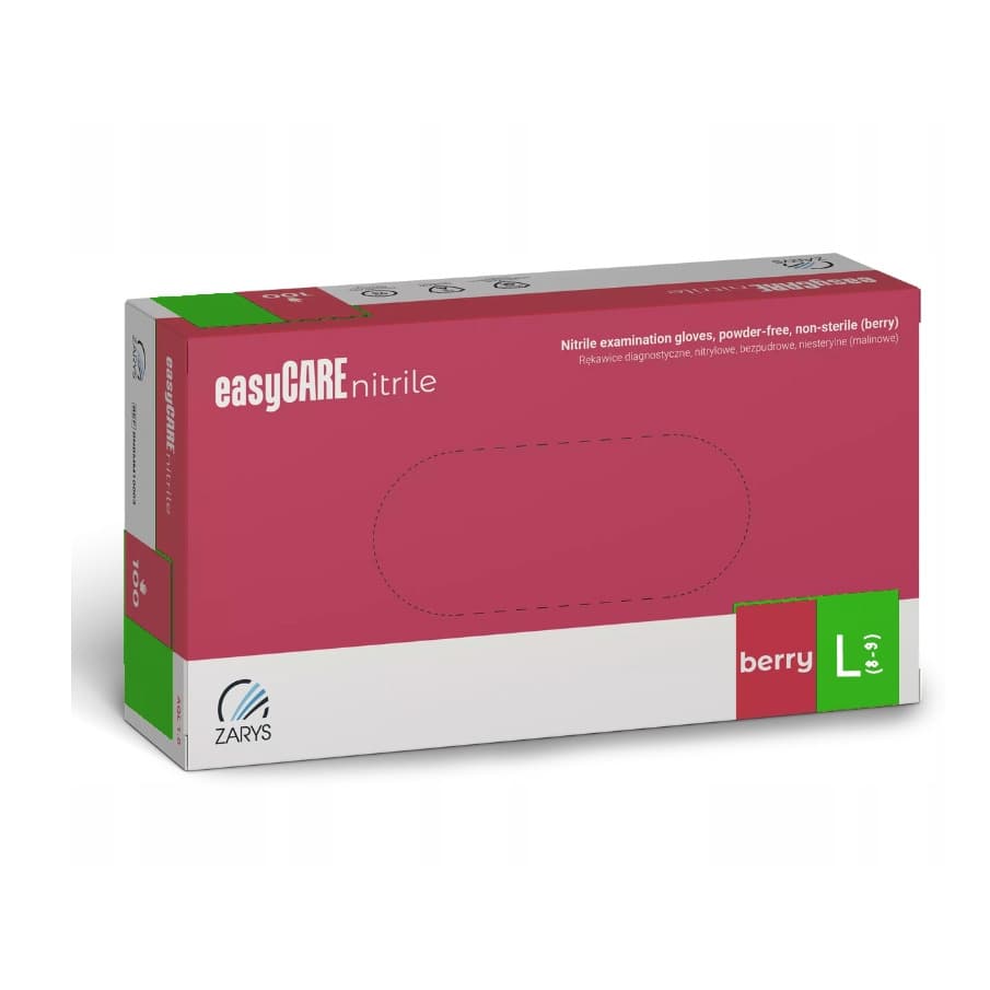 Easycare Nitrile, rękawice nitrylowe,., malinowe