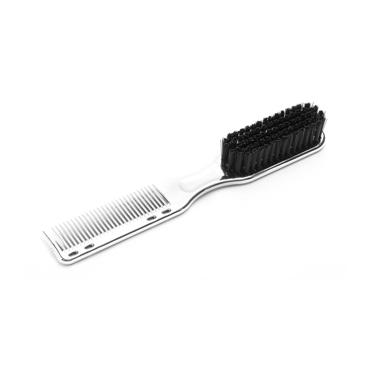 Barber Expert, szczotka i grzebień do brody, srebrny