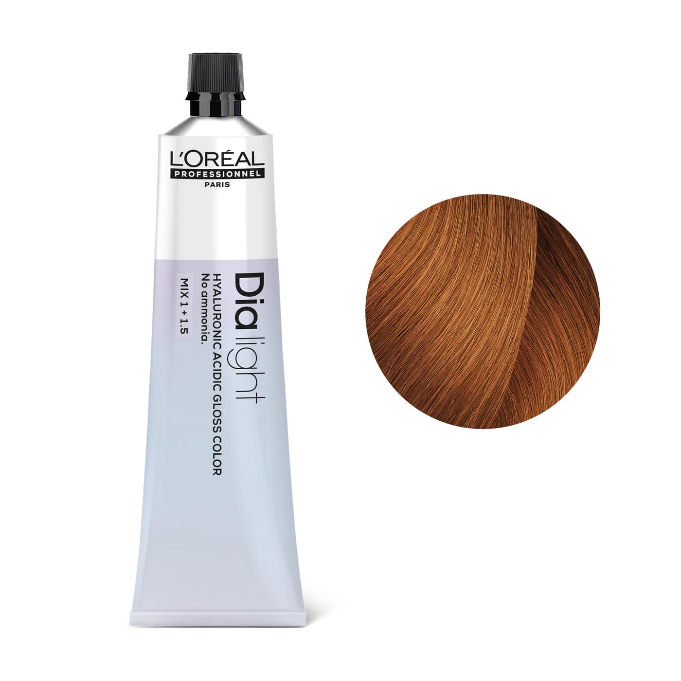 Loreal Dia Light, krem koloryzujący z kompleksem hialuronowym, 8.43