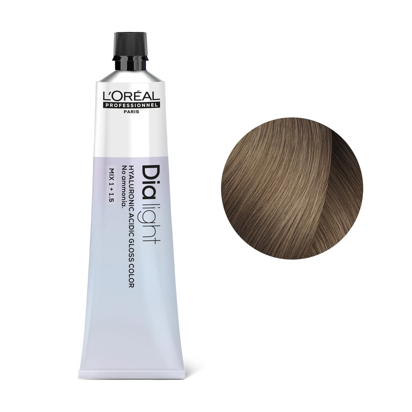 Loreal Dia Light, krem koloryzujący z kompleksem hialuronowym, 8.28