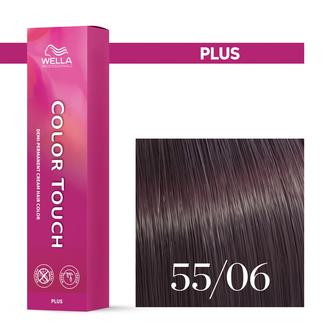 Wella Color Touch Plus, intensywny krem tonujący, 55/06