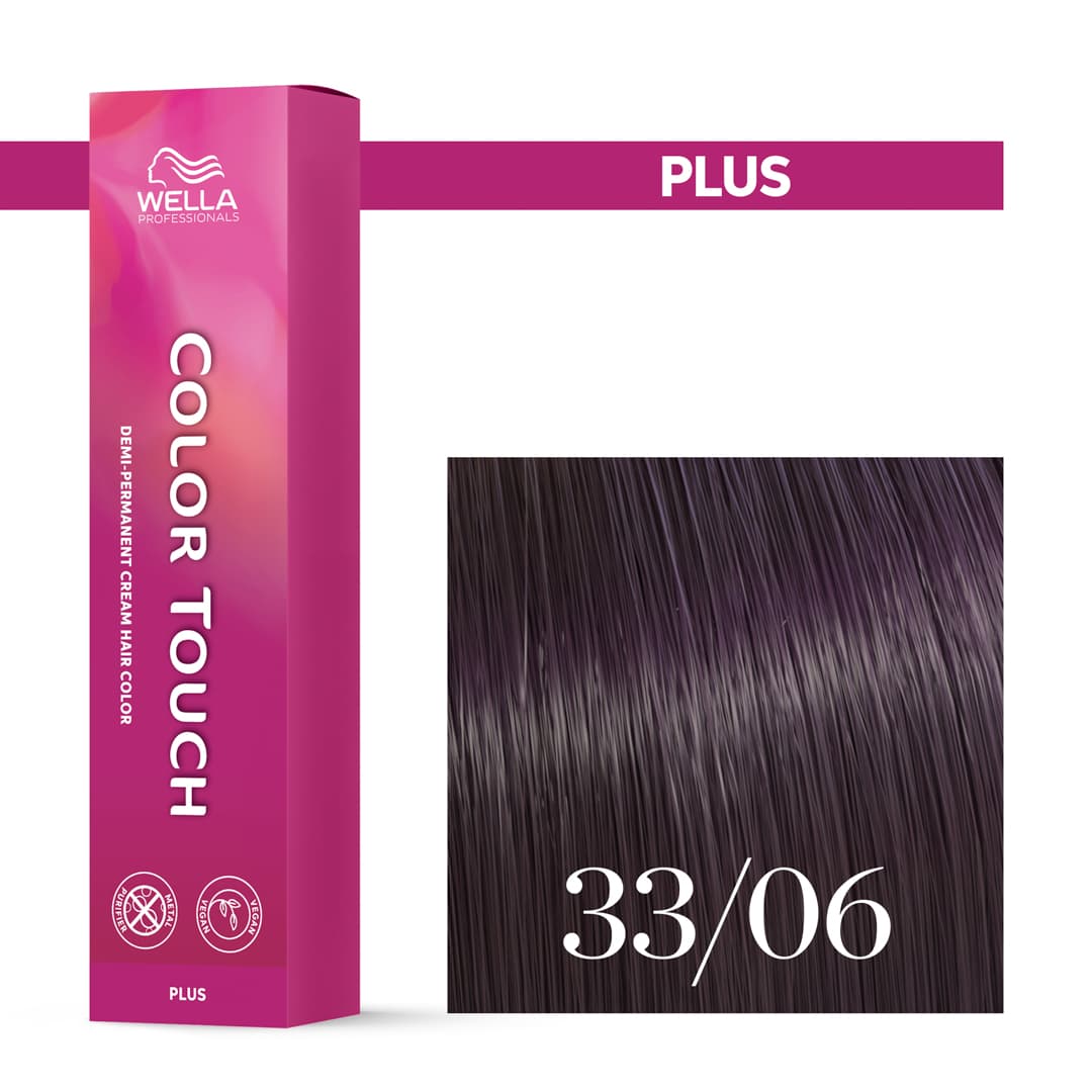 Wella Color Touch Plus, intensywny krem tonujący, 33/06