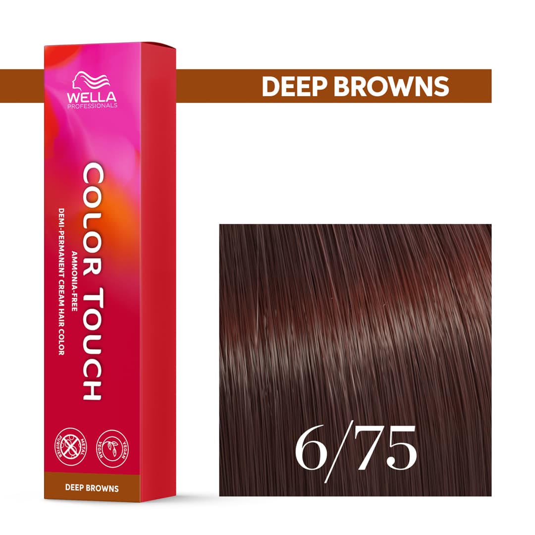 Wella Color Touch, krem tonujący bez amoniaku, 6/75