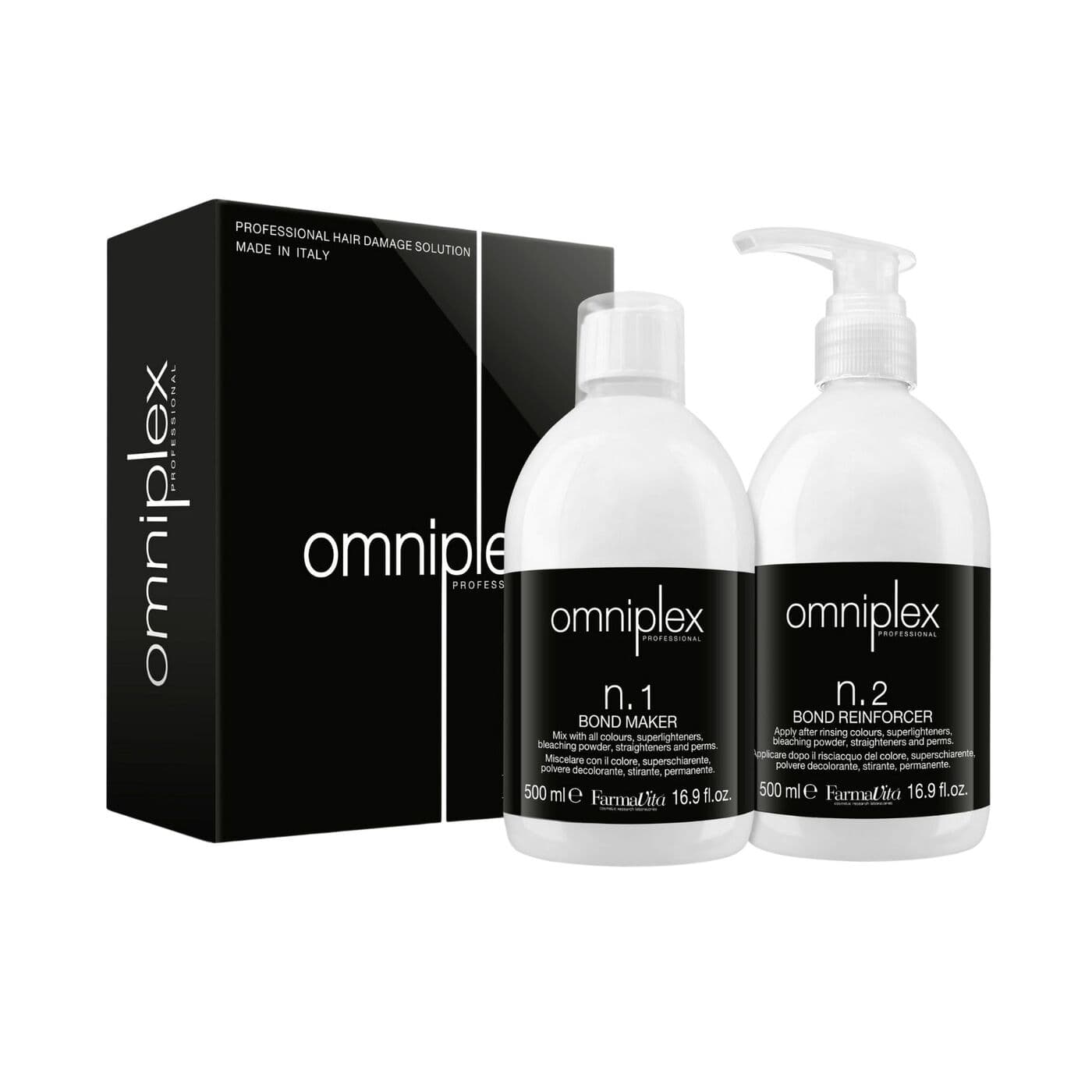 Omniplex Salon Kit, zestaw do intensywnej kuracji regenerującej, Bond Maker + Bond Reinforcer