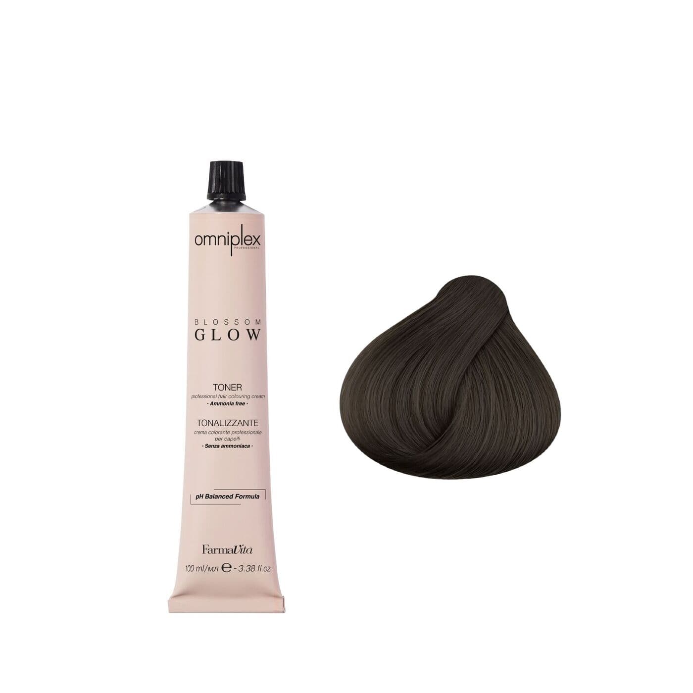 Toner Omniplex Blossom Glow Graphite, toner do włosów bez amoniaku, grafitowy