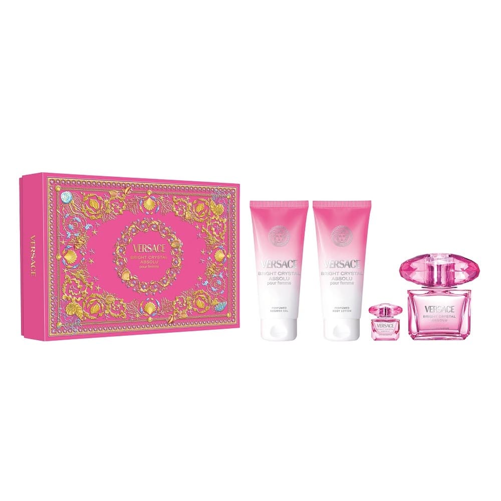 Bright Crystal Absolu zestaw woda perfumowana spray + miniatura wody perfumowanej + balsam do ciała + żel pod prysznic (W)