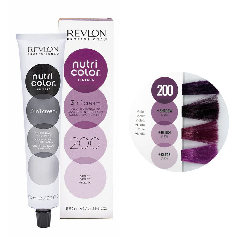 Revlon Nutri Color Filters, maska koloryzująca bez amoniaku, burgund, tuba