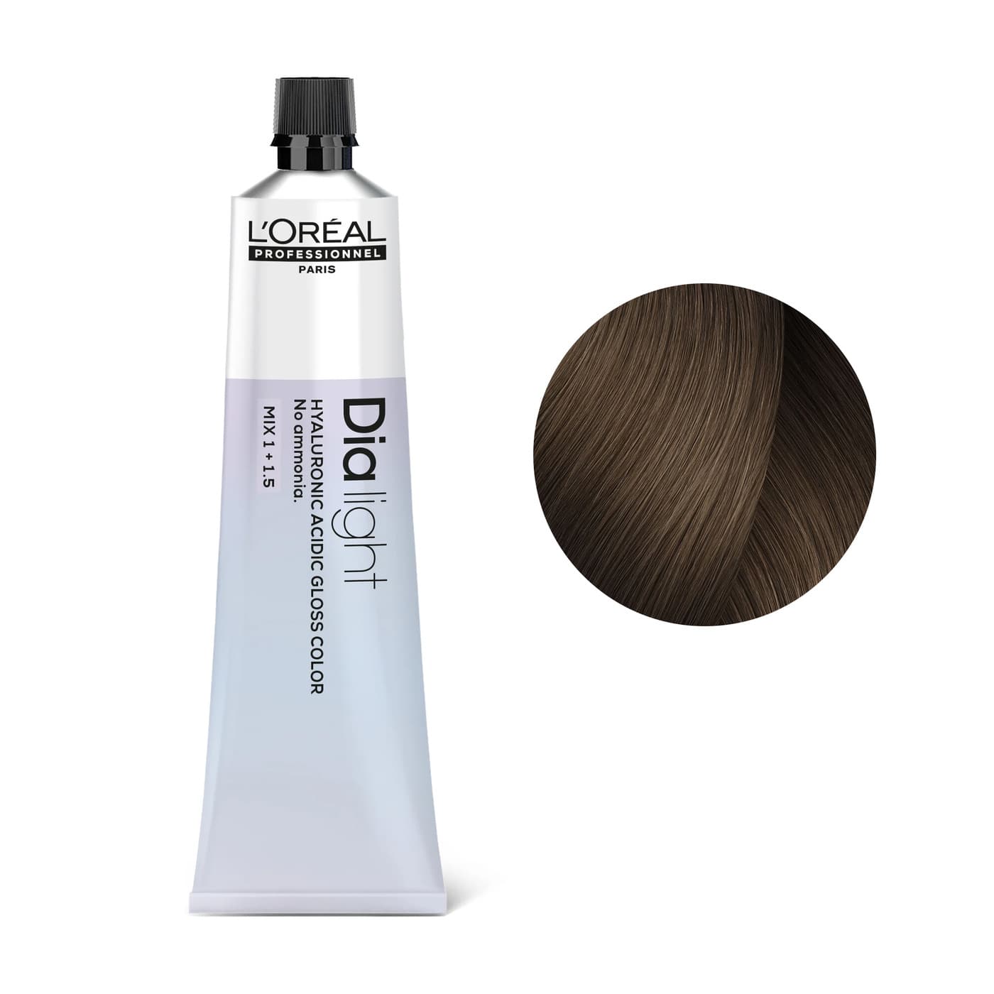 Loreal Dia Light, krem koloryzujący z kompleksem hialuronowym, 6.28