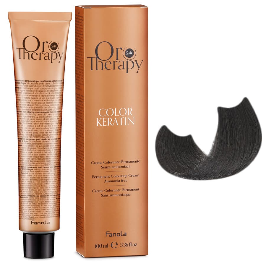 ORO THERAPY COLOR KERATIN Farba do włosów bez amoniaku - 5.1