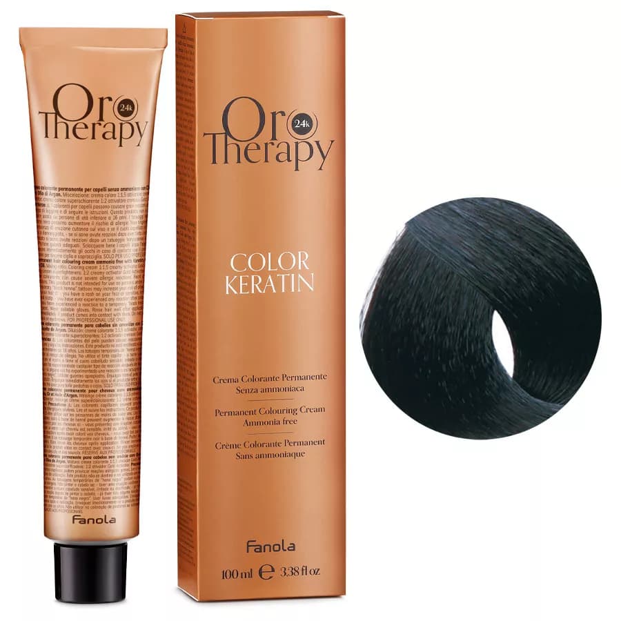 ORO THERAPY COLOR KERATIN Farba do włosów bez amoniaku - 1.10