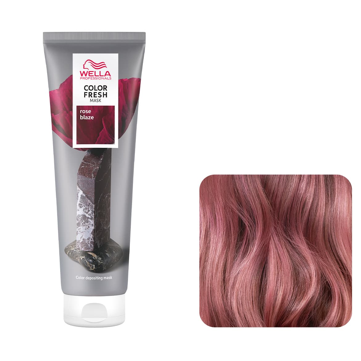 COLOR FRESH Koloryzująca maska do włosów - Rose Blaze