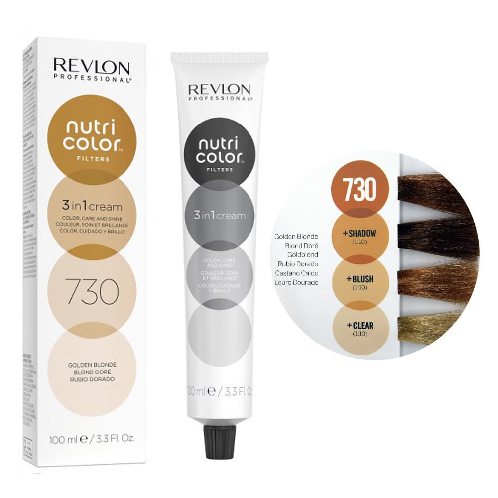 Revlon Nutri Color Filters, maska koloryzująca bez amoniaku, złoty blond, tuba