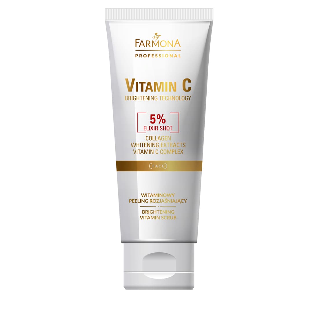 Vitamin C, witaminowy peeling rozjaśniający do twarzy