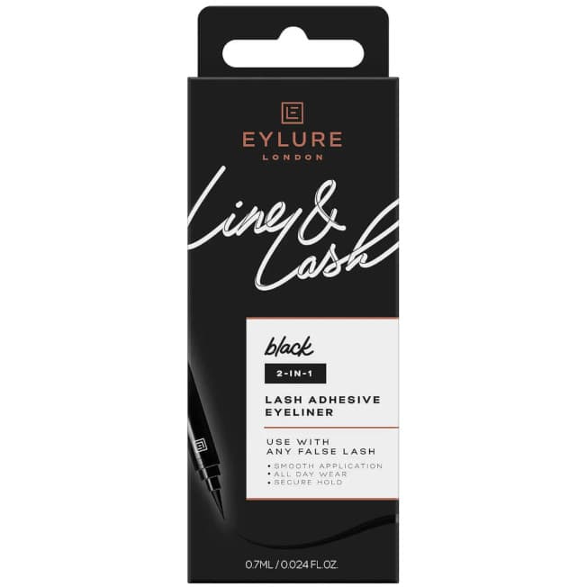 klej do rzęs w pisaku i eyeliner 2 w 1, czarny