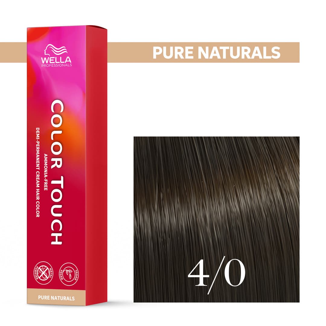 Wella Color Touch, krem tonujący bez amoniaku, 4/0