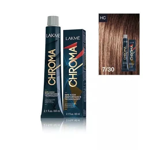 Chroma, farba do włosów o łagodnej formule, 7/30