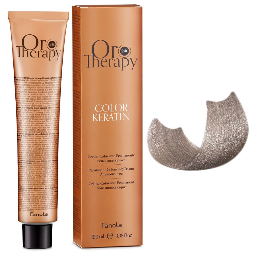 Oro Therapy Color Keratin, farba do trwałej koloryzacji bez amoniaku, 9.21