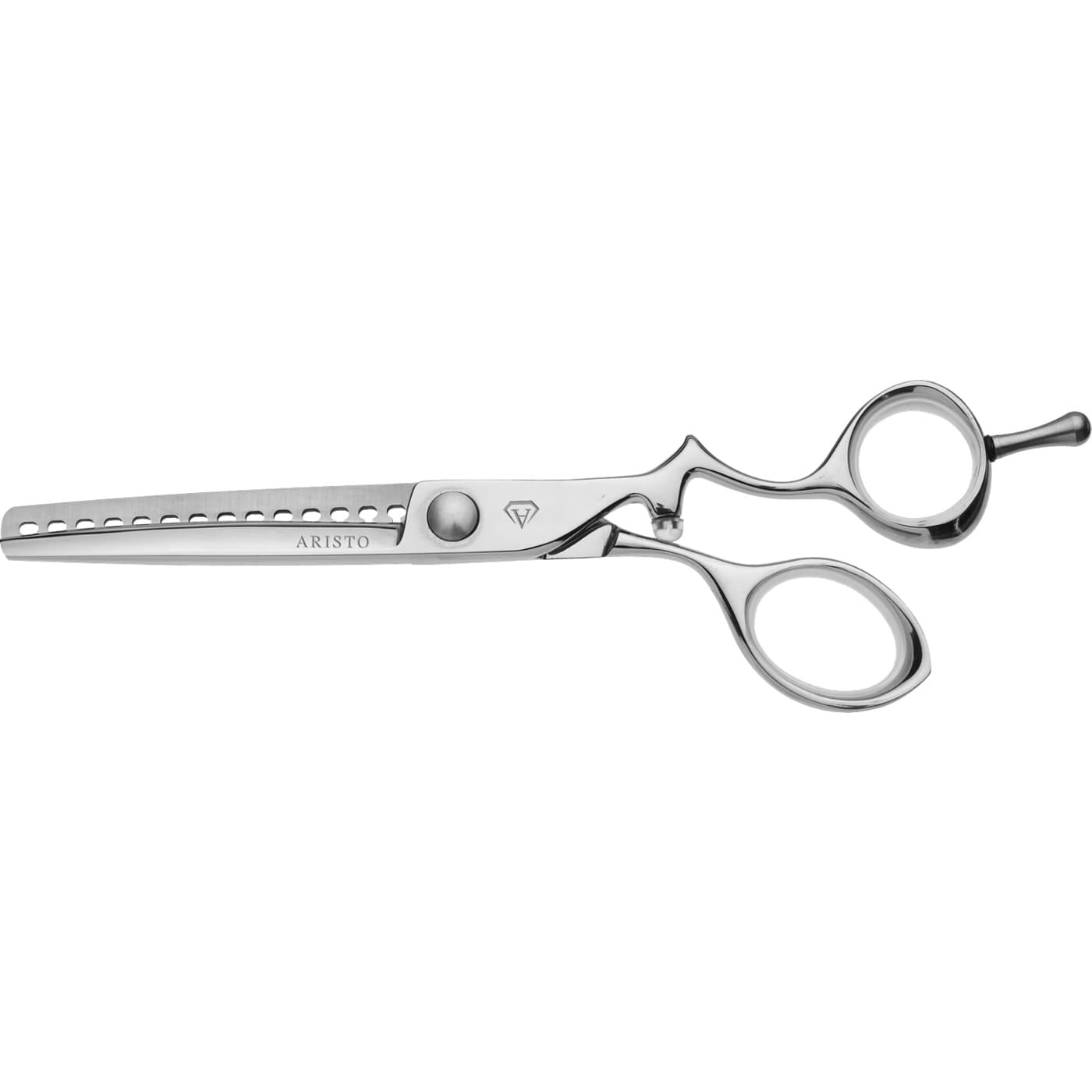 Cut Like a Diamond Nao, degażówki fryzjerskie offsetowe 6.0", stal kobaltowa, 14 zębów