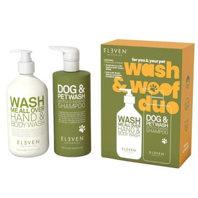 Wash & Woof Duo, zestaw do ciebie i Twojego pupila