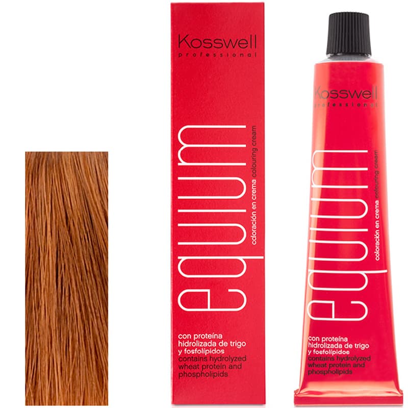 Equium 8.34, Profesjonalna farba do włosów, Jasny mahoniowo - złoty blond