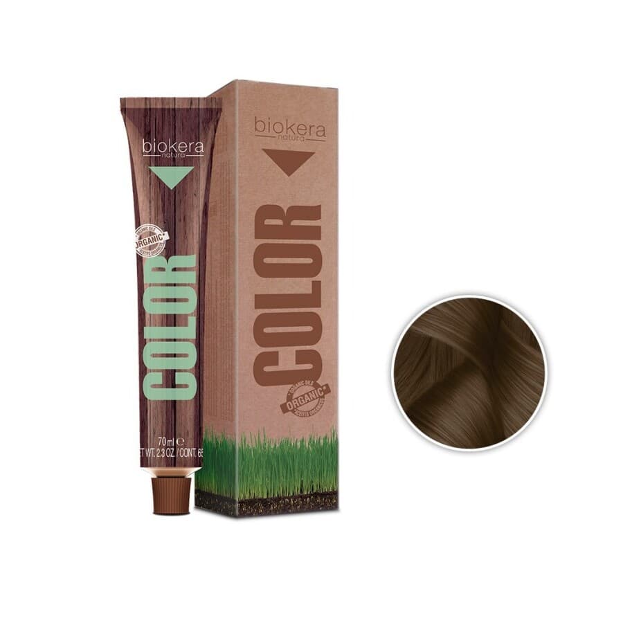 Natura Color, trwała farba do włosów z olejkami roślinnymi, 6.77