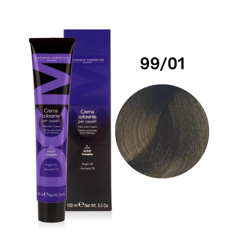 Diapason DCM, farba do włosów, 99/01 Naturalny Chłodny Popielaty Bardzo Jasny Blond