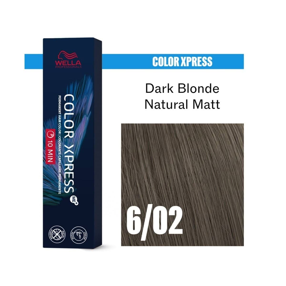 Wella Color Xpress, wegańska farba do włosów, 6/02