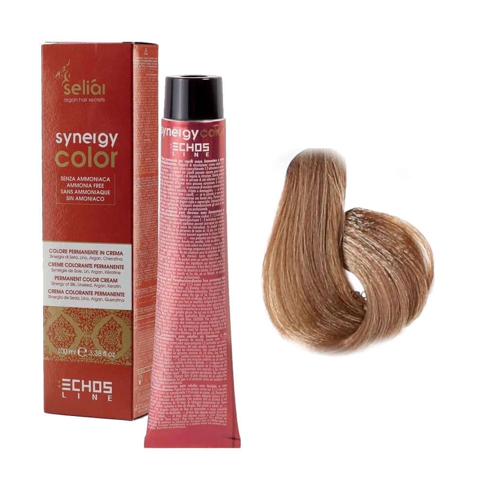Seliar Synergy Color, farba do włosów bez amoniaku, 7.3 Blonde Golden