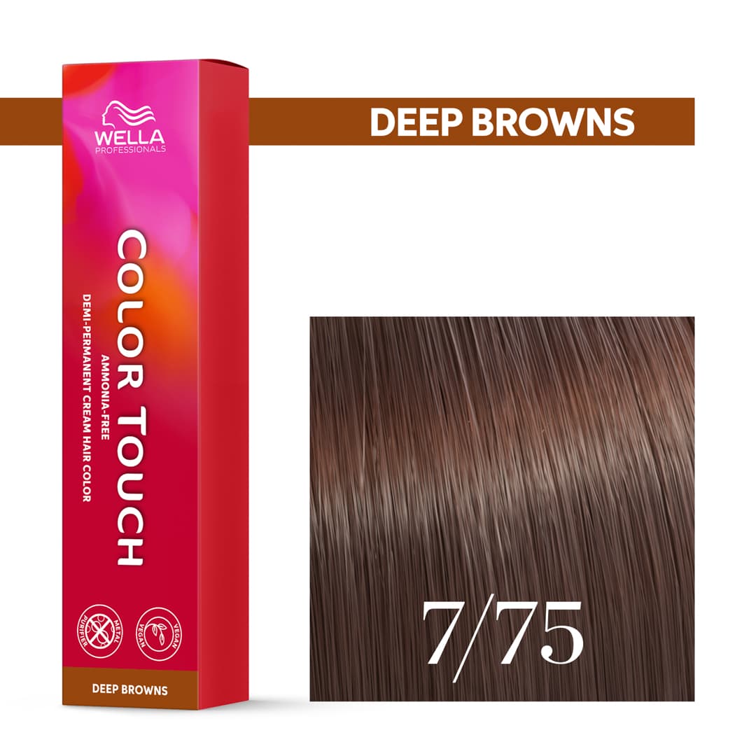 Wella Color Touch, krem tonujący bez amoniaku, 7/75