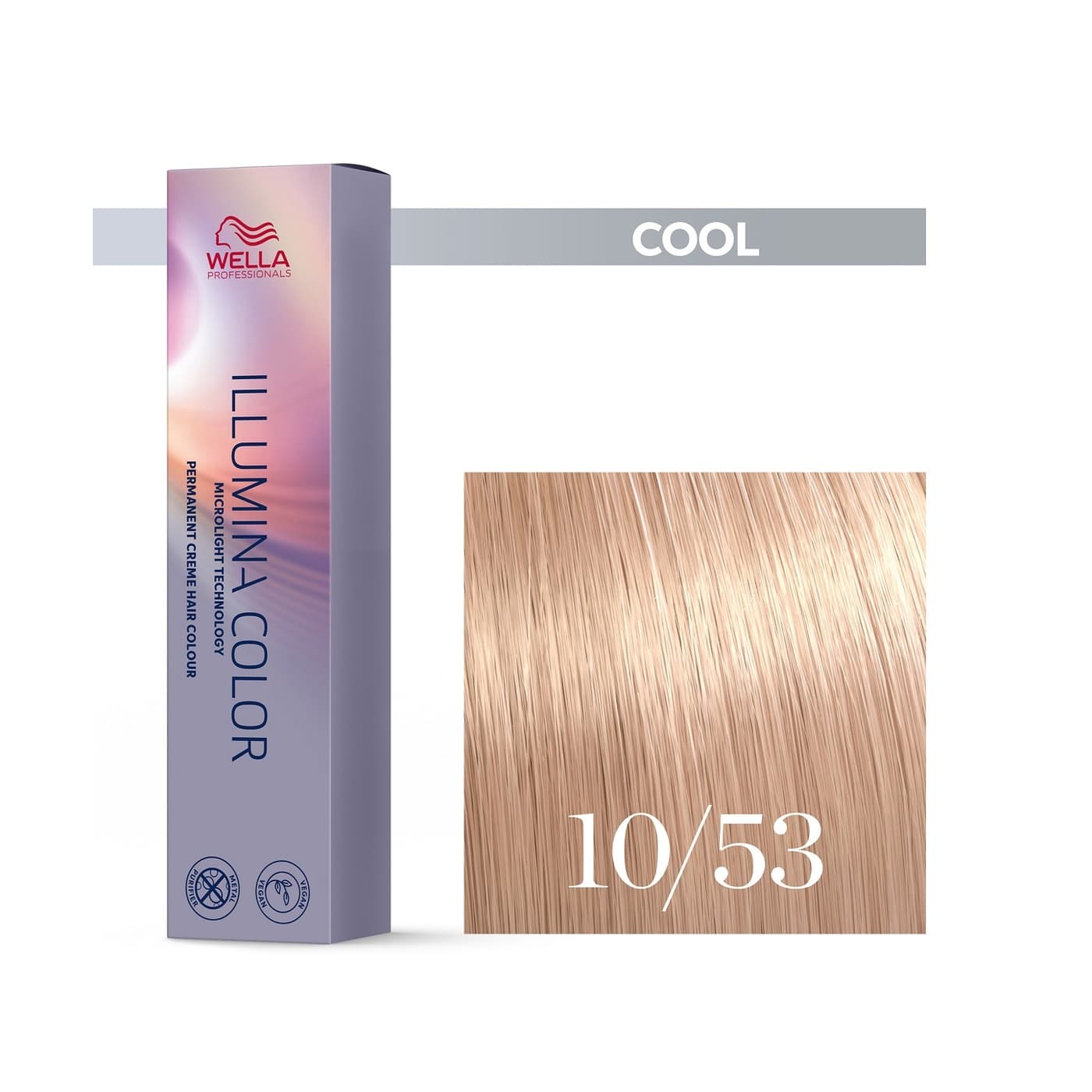 Wella Illumina, farba rozświetlająca, 10/53