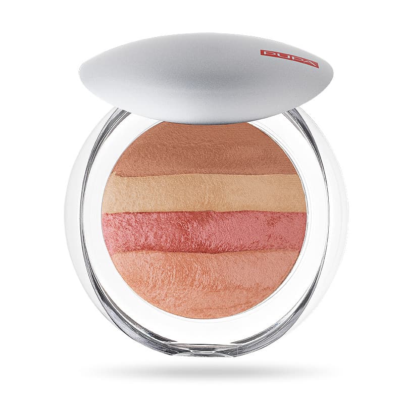 Pupa Luminys Baked All Over, wypiekany puder rozświetlajacy,, 06 Coral Stripes