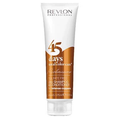 Revlon 45 Days, szampon i odżywka 2w1, odświeżenie koloru,, miedziany