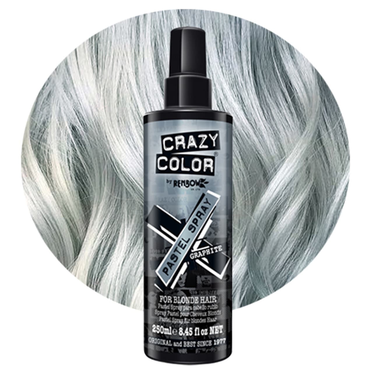 Pastel Spray, koloryzacja tymczasowa, spray koloryzujący Graphite, grafitowy