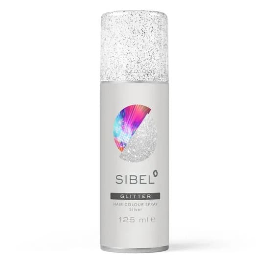 koloryzujący spray do włosów,, brokatowy srebrny