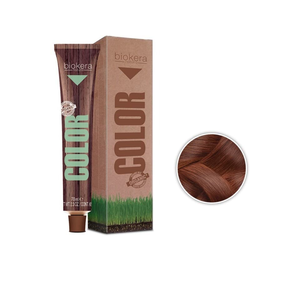 Natura Color, trwała farba do włosów z olejkami roślinnymi, 8.44