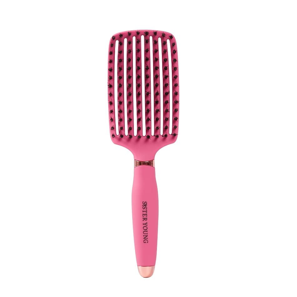 Ovia Hair Brush szczotka do włosów z włosiem dzika Fuchsia