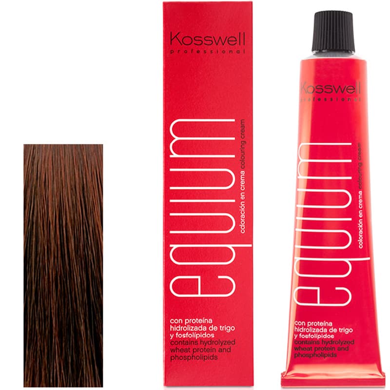 Equium 8.45, Profesjonalna farba do włosów, Jasno miedziany mahoniowy blond
