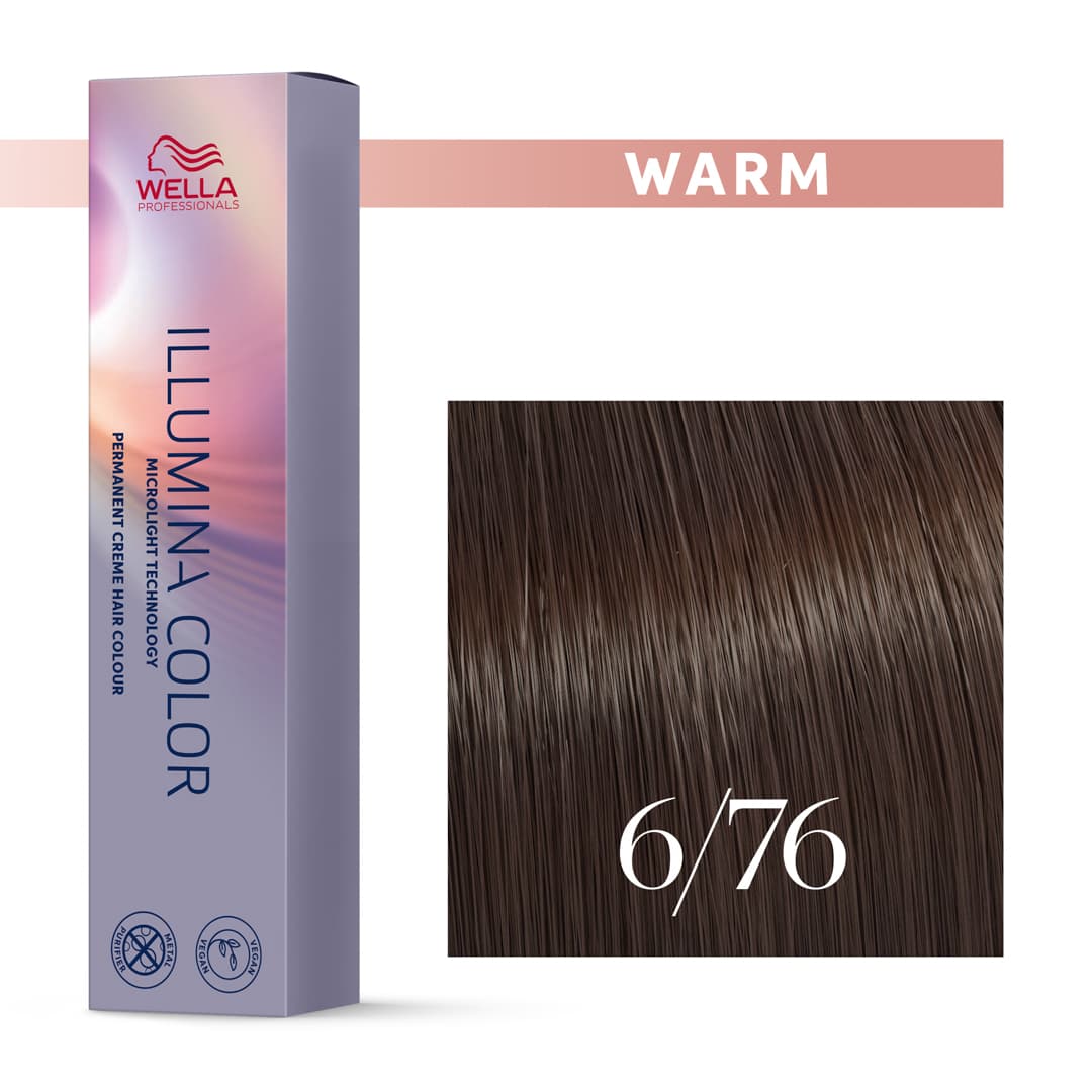 Wella Illumina, farba rozświetlająca, 6/76