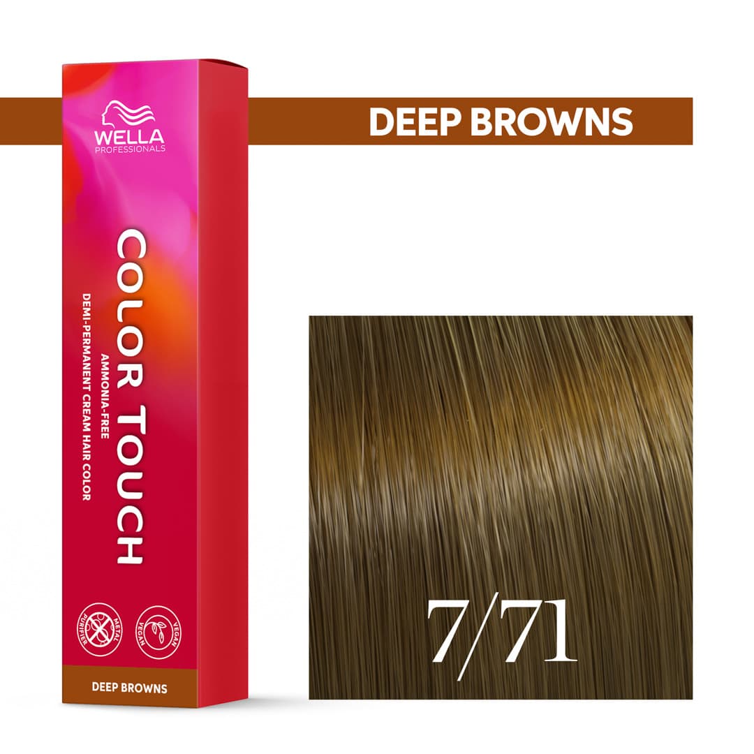 Wella Color Touch, krem tonujący bez amoniaku, 7/71