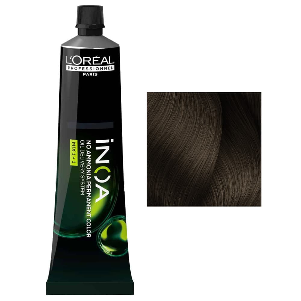 Loreal Inoa, farba do włosów w kremie bez amoniaku, 6.23