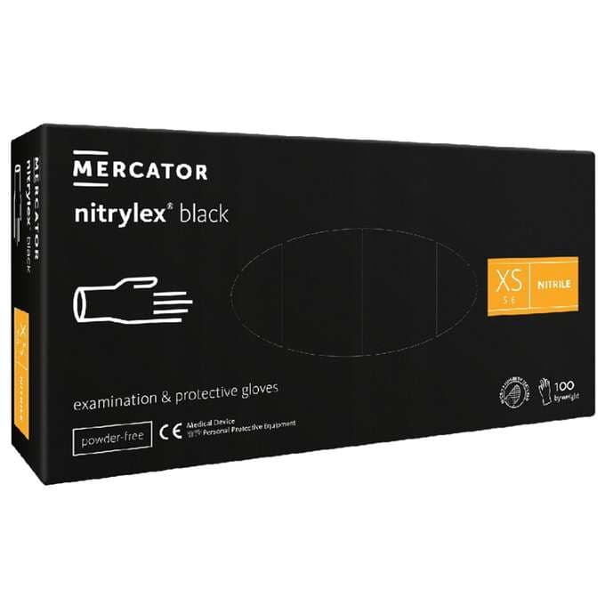 Nitrylex Black, rękawiczki nitrylowe, czarne